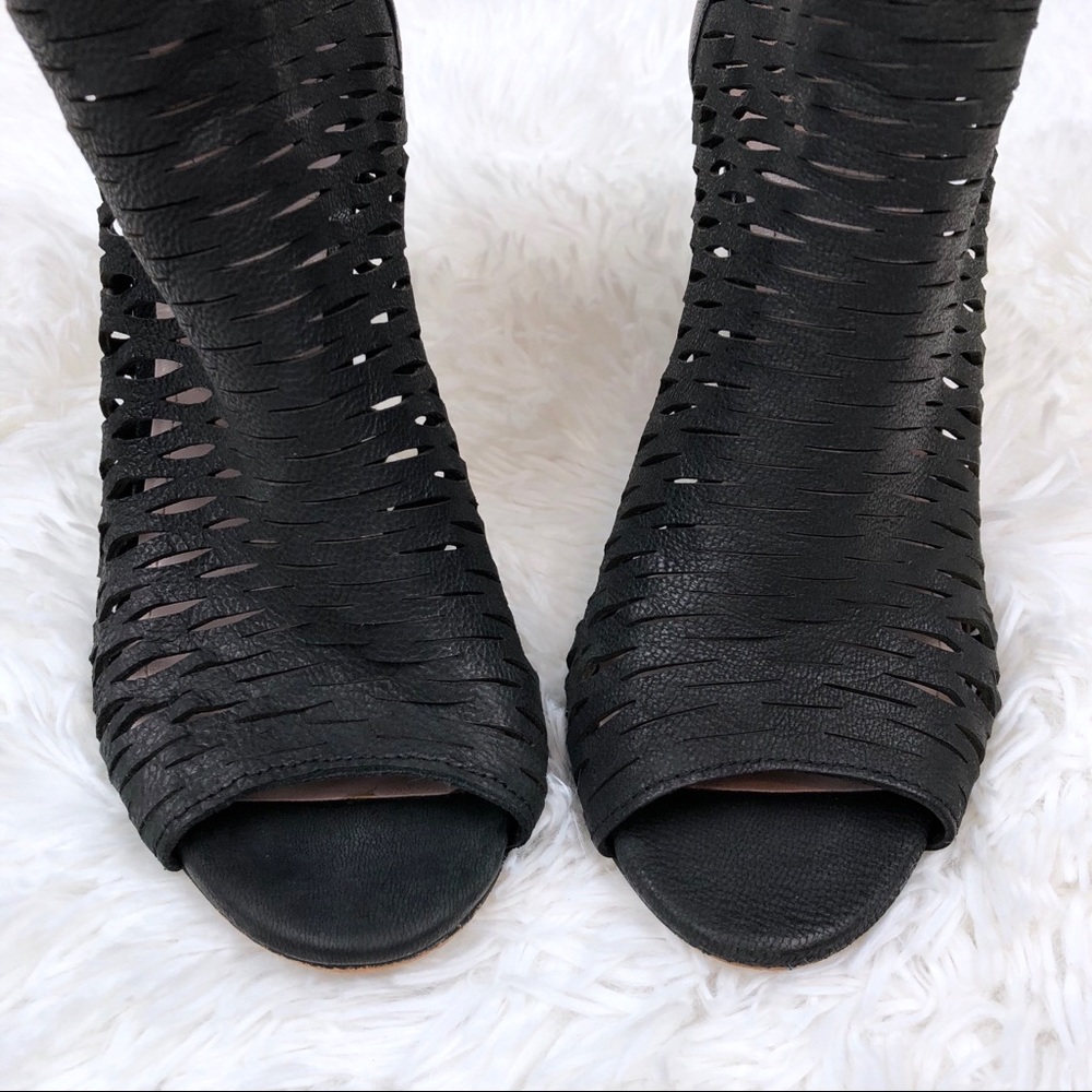 SOLD | Vince Camuto | Black Leather Booties - Picture 3 of 8